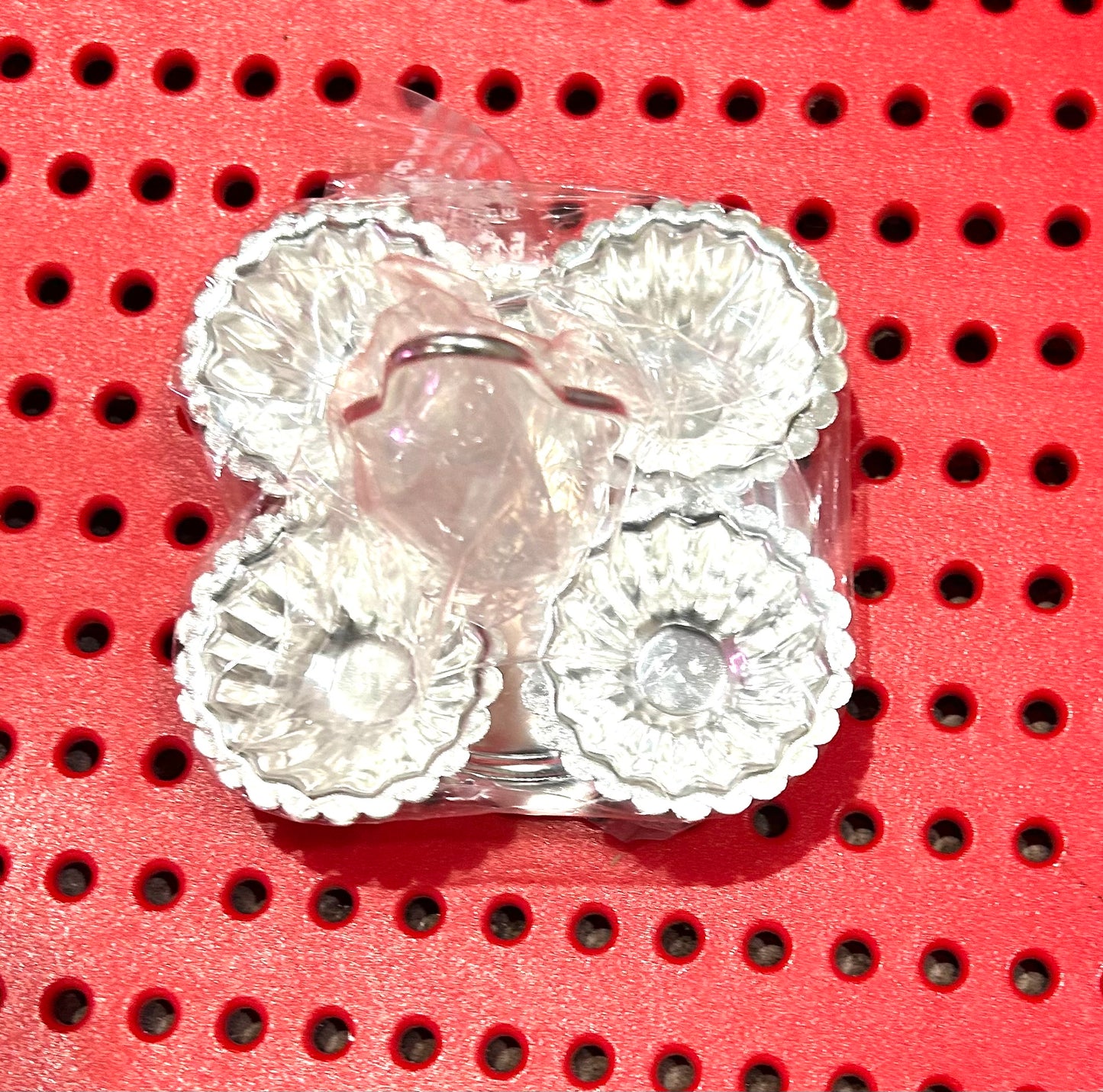German silver Haldhi Kunkum holder With 4 holder