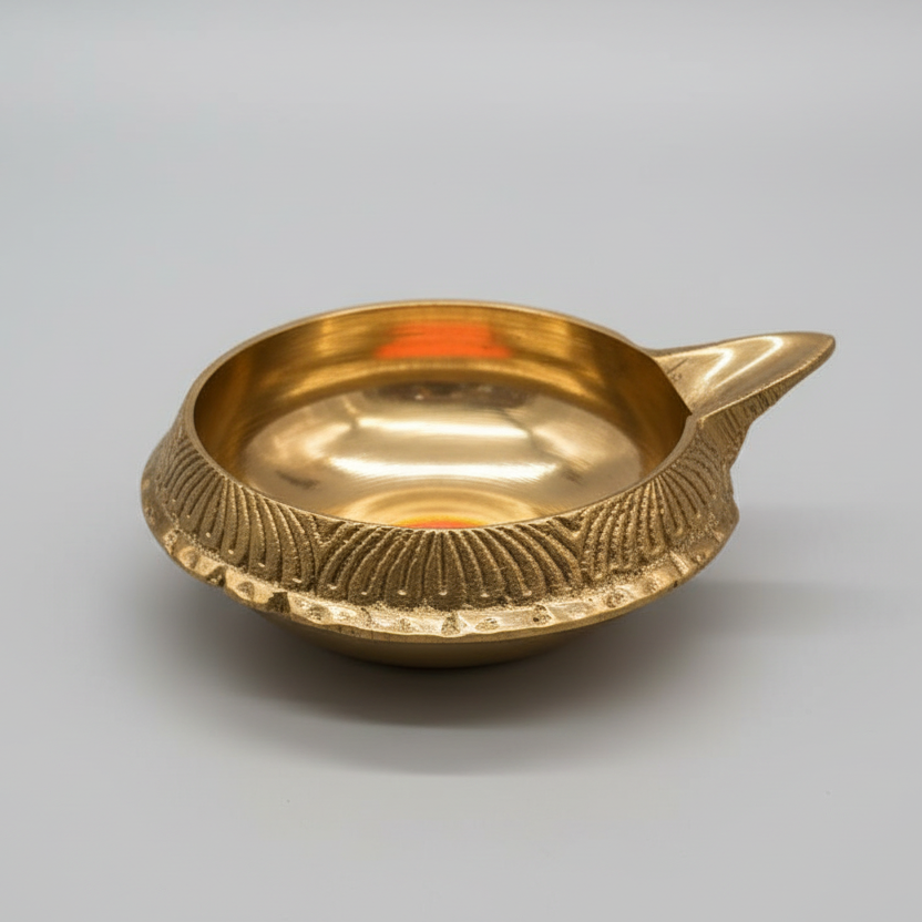 Brass Kuber Deep - 0.5 x 1.5 Inches | Brass Vilakku/ Kubera Deepam/ Kubera Lamp for Pooja|Diwali gifts|pooja favors