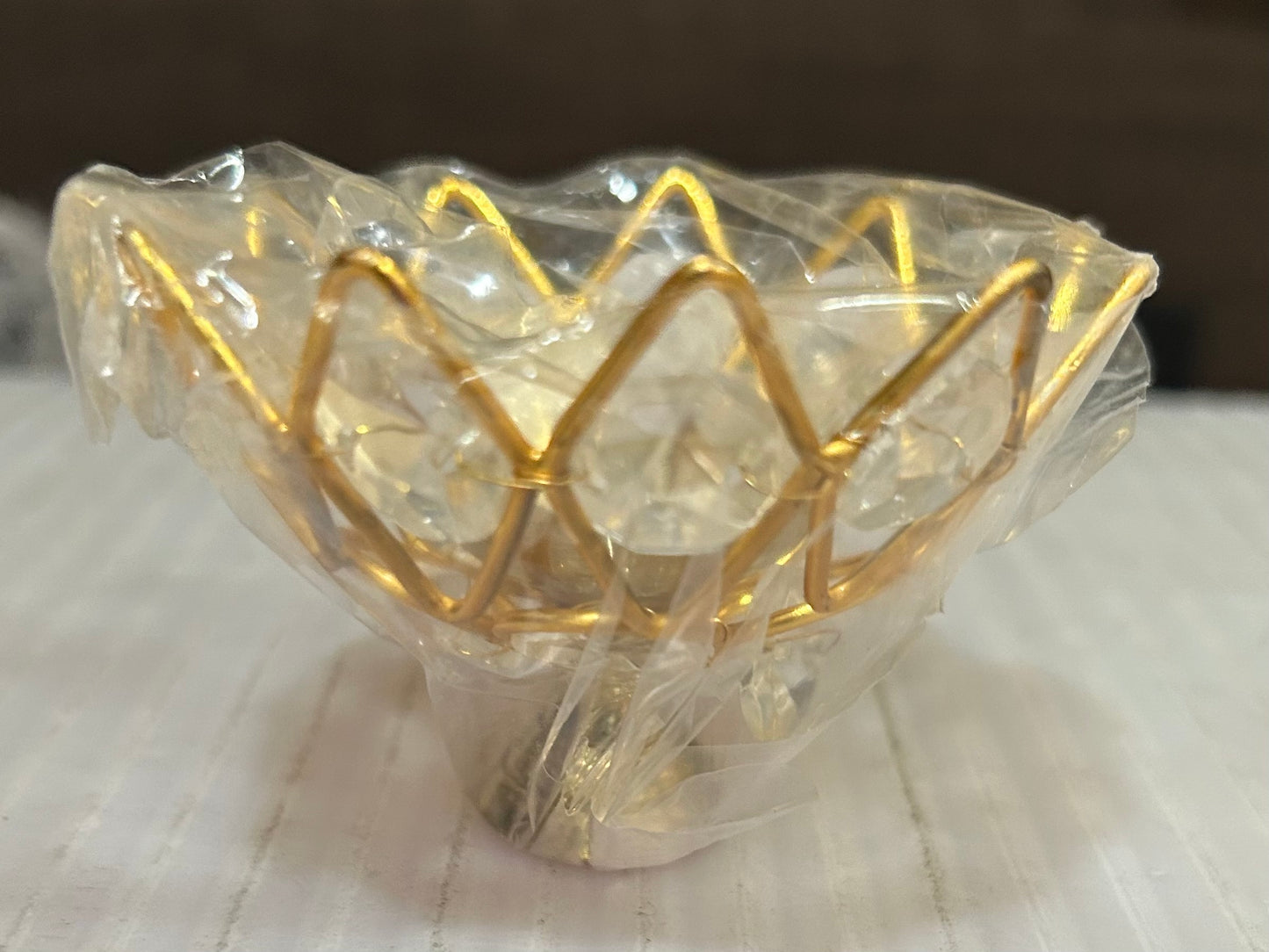 Lotus crystal Diya small 3inch