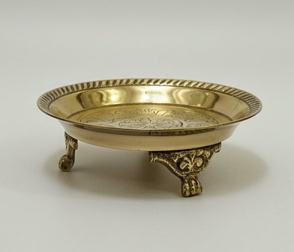 Handcrafted Brass Stand || Asan || Pooja Stand || Mukkali (three Leg) Stand-Diya Stand|Brass pooja stand /Diya stand /villakku manai , Diya stand,Mukkali Stand