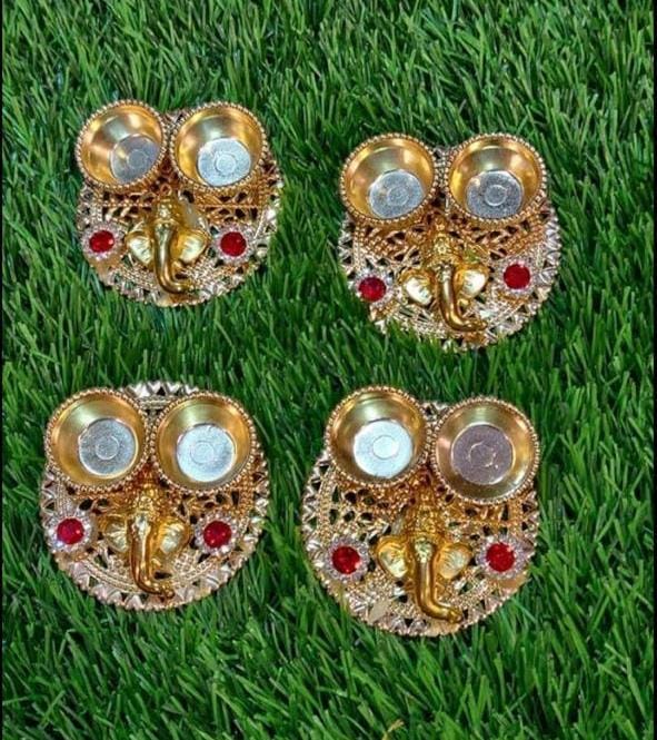 Handmade hadli kumkum Holder Pooja thali ,Return Gifts,Housewarming Gifts, Puja Favors,christams Gift For Guests,wedding favor