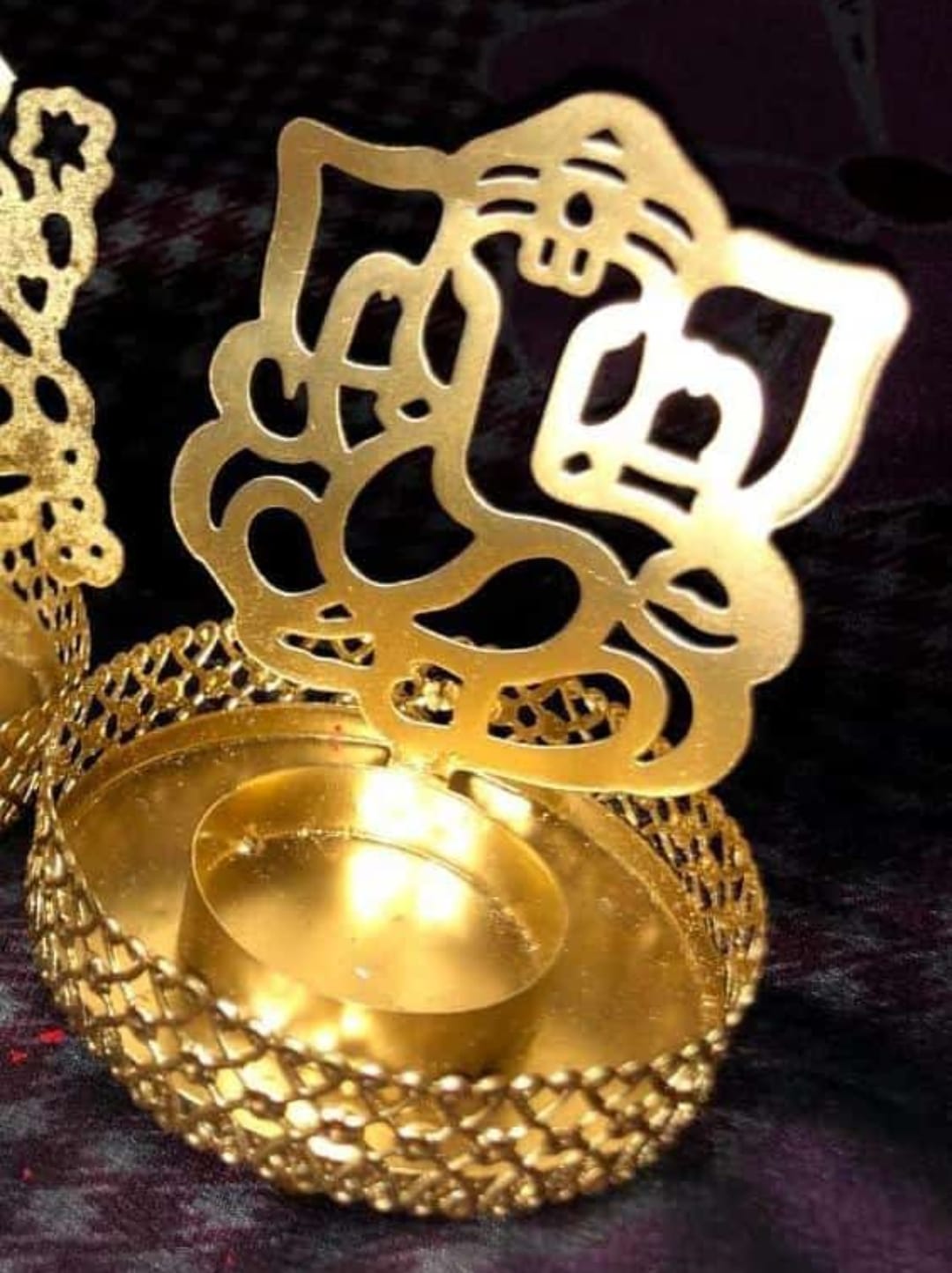 Ganesh candle holder