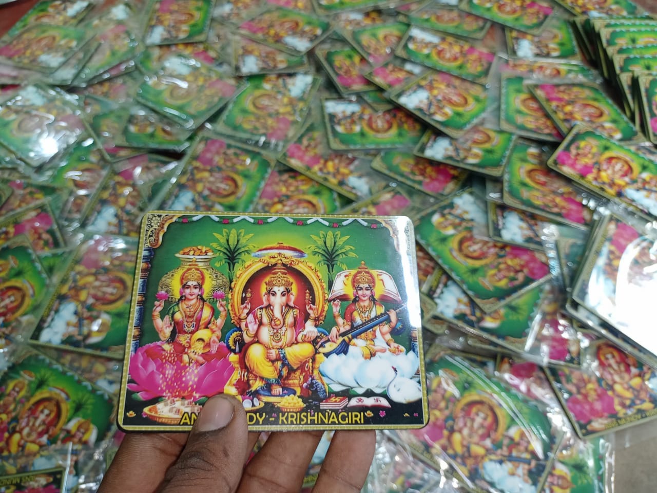 All 3 God frame fridge magnets