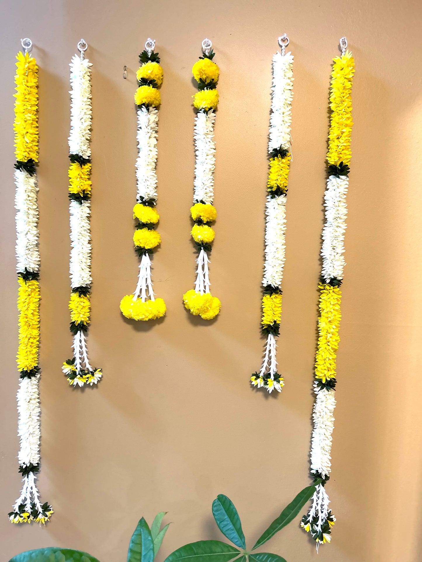 Indian Artificial garland pooja backdrop garland set for housewarming/festival decorations