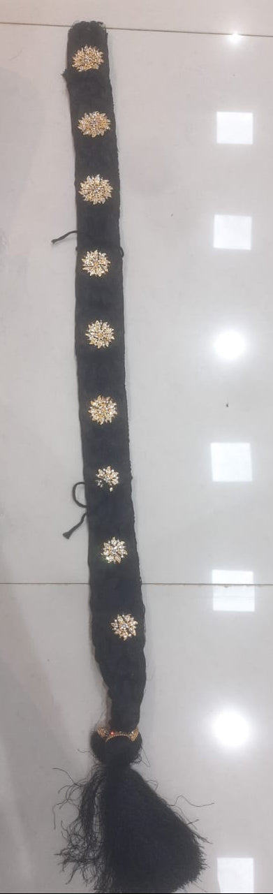 Dance hair extension with stone