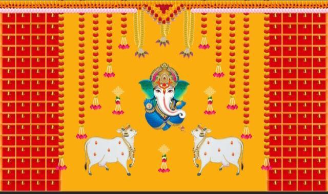 Diwali festival and housewarming backdrops Indian decorative cloth backdrop