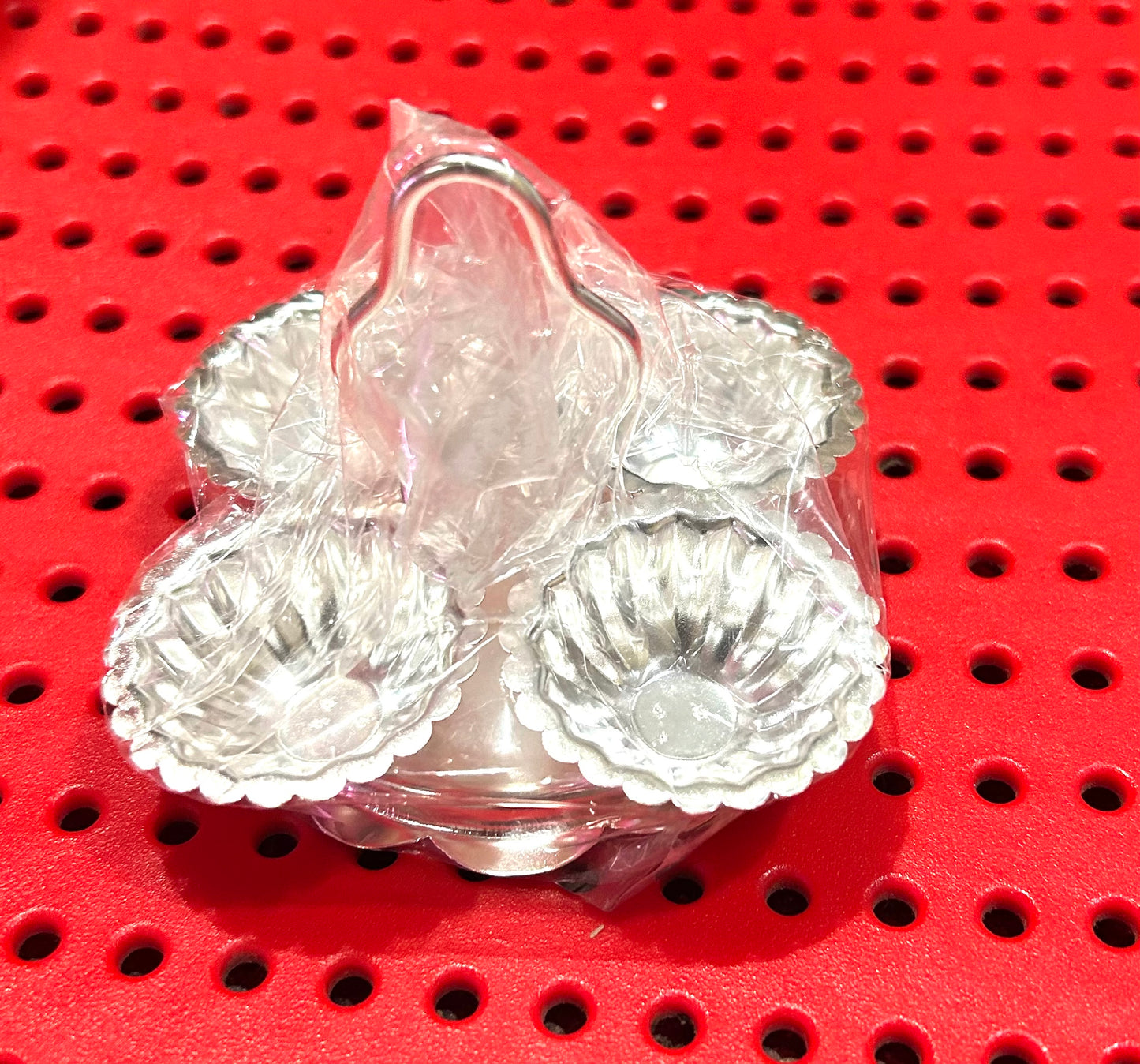 German silver Haldhi Kunkum holder With 4 holder