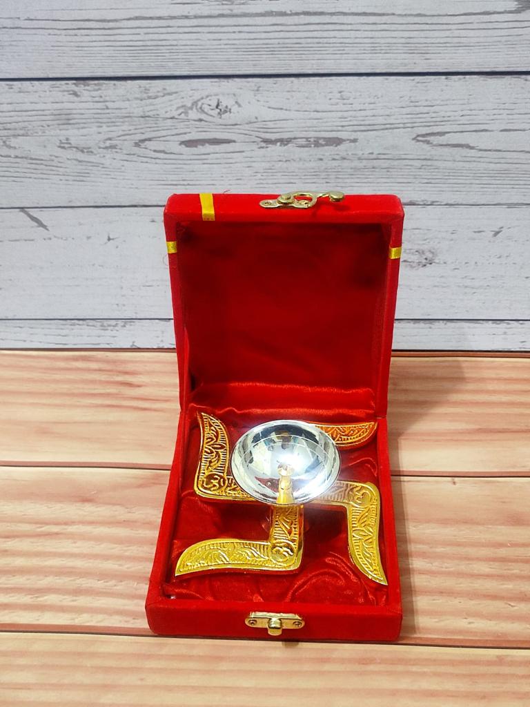 Brass Swastik Diya
