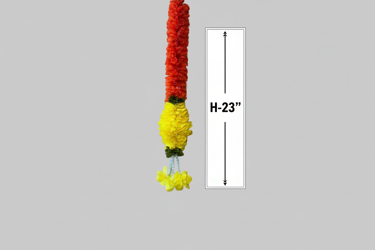 1pc Jasmine Artificial garland Decor / StairCase hangings|garland strings/ Pooja Decor / Indian Pooja Decor / Artifical Flower Decor / Flower Pooja Decor/ Ganesh Pooja Decor