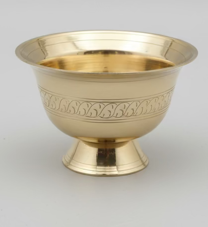 Brass prasadam bowl Tilak and Chandan bowl|for housewarming pooja gifts|(3 inch) bowls for return gifts| Favors Housewarming Gifting | Hindu Pooja Gifts– Traditional Return Gifts