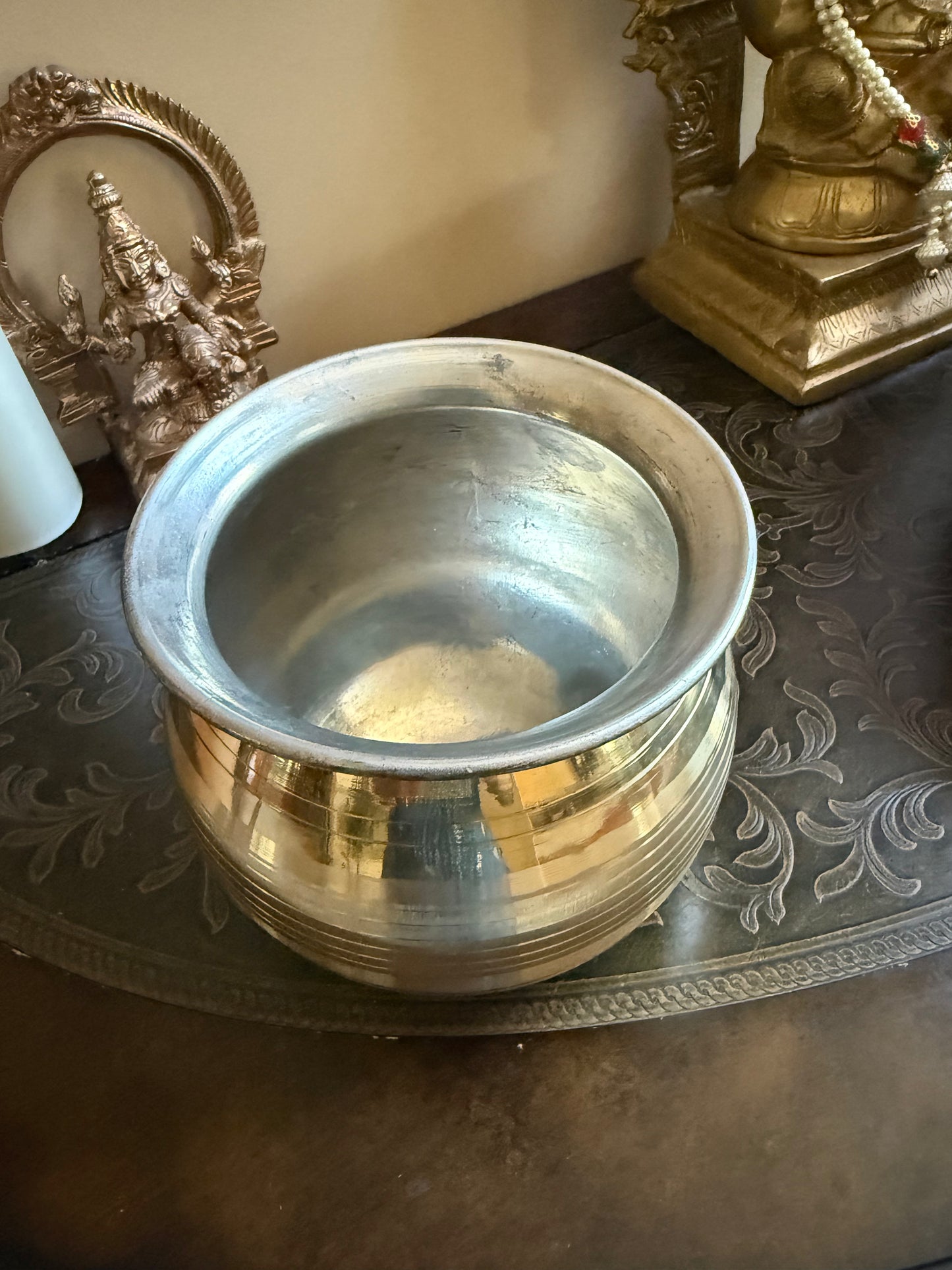 Brass Milk pot , pongal pot for housewarming pooja|Brass boil milk pot for pooja|pongal pot for housewarming puja