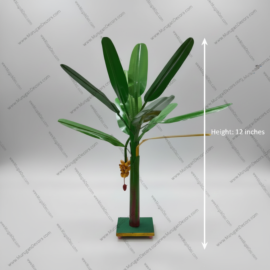 Pair of Artificial Banana Tree for Varalakshmi Pooja & Navratri Golu Decoration | MuruganDecors