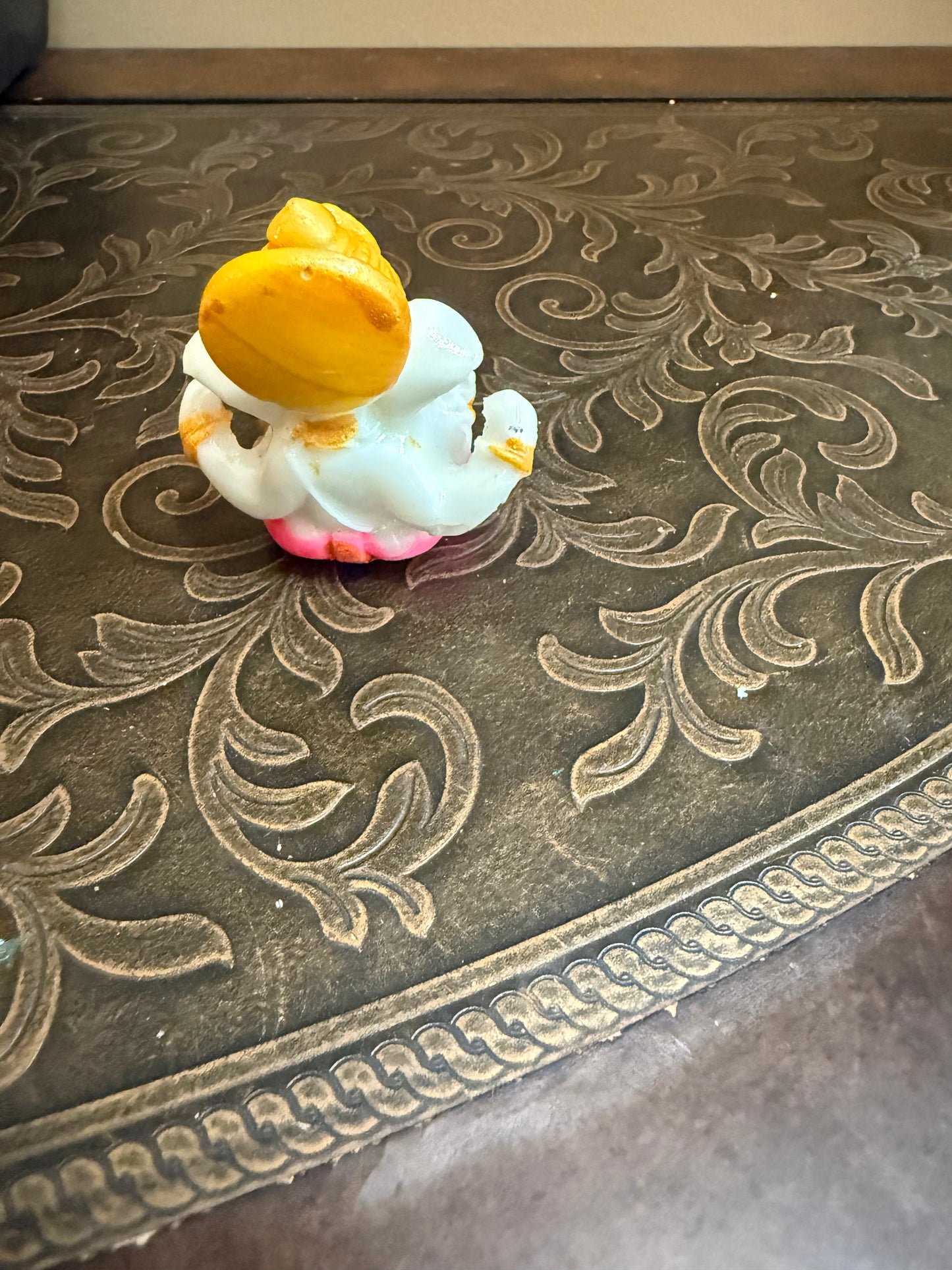 Marble Stone Lord Ganesha Statue (2.25 Inch) – Ganesh Chaturthi, Housewarming & Festival Return Gift | Decorative Pooja Idol
