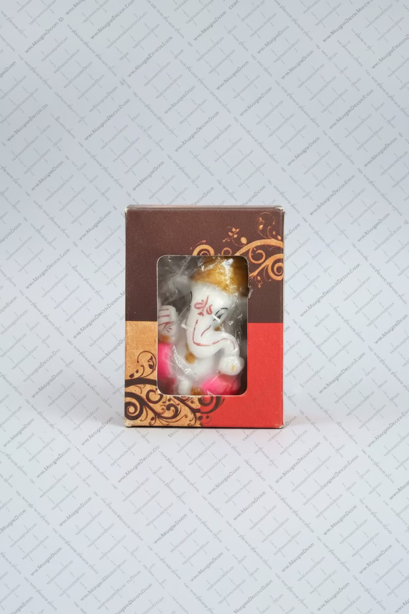 Marble Stone Lord Ganesha Statue (2.25 Inch) – Ganesh Chaturthi, Housewarming & Festival Return Gift | Decorative Pooja Idol