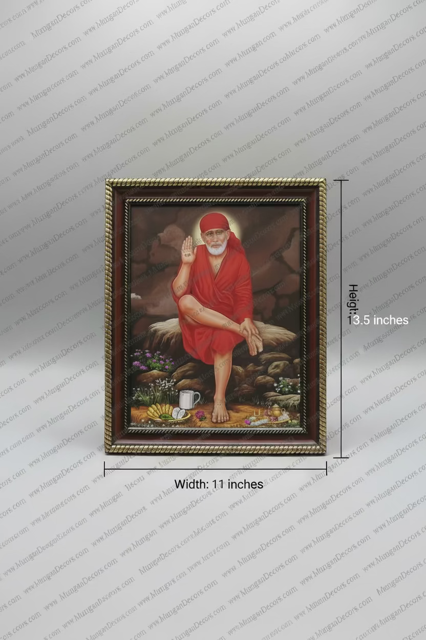 Shop Hindu Deity Saibaba god frame in USA at MuruganDecors