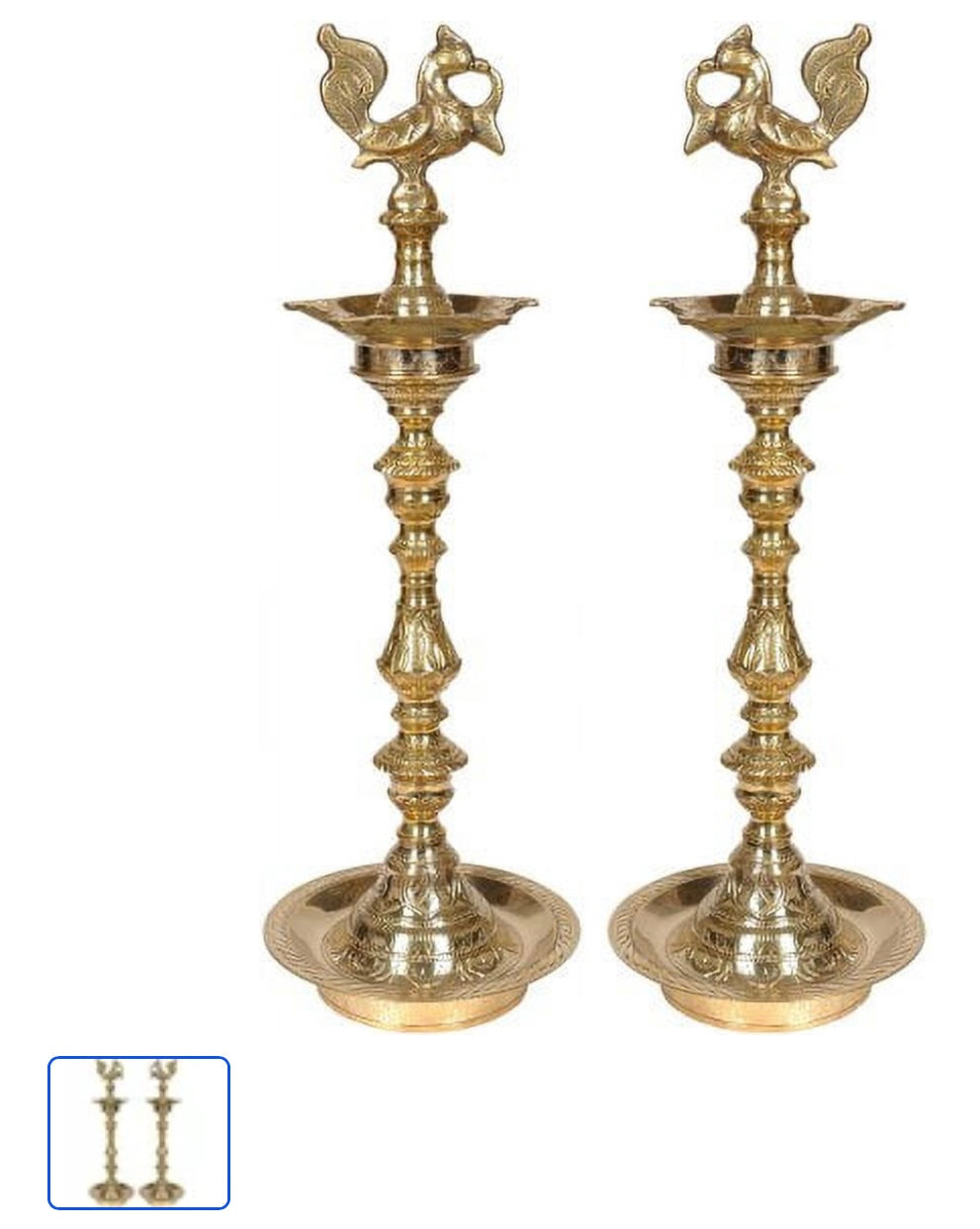 brass peacock kuthu villakku/brass standing lamp Brass Annam Kuthuvilakku Oil Lamp | Traditional Indian Pooja Vilakku