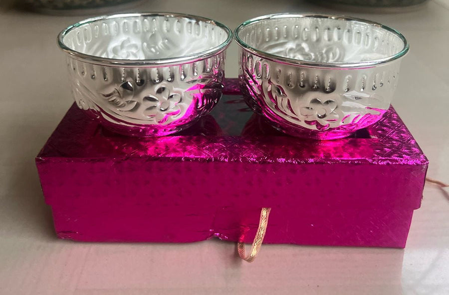 German Silver Pooja & Return Gifts Collection – Divine Idols, Prasadam Bowls, Diyas, Bells & Pooja Utensils
