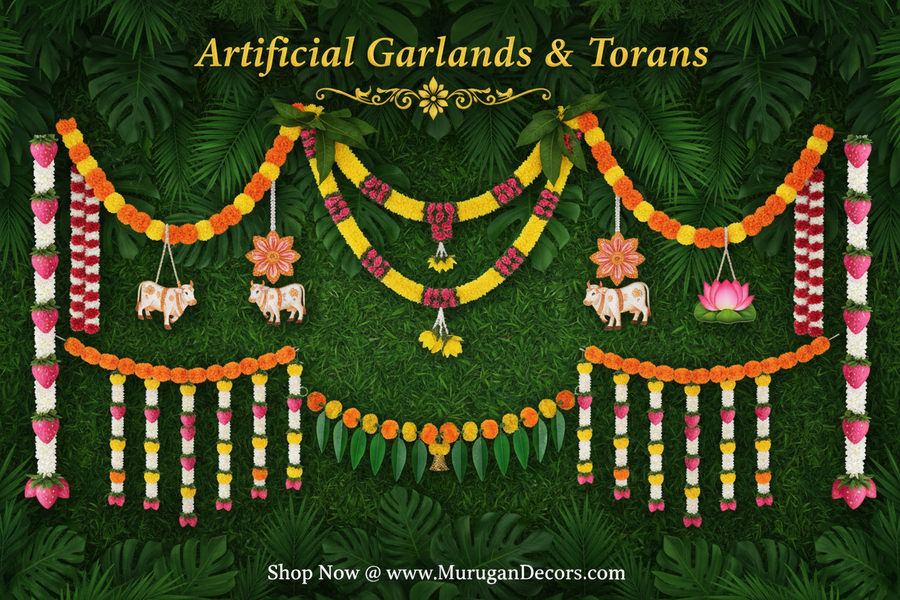 Artificial Garlands for Hindu Festival Decorations
