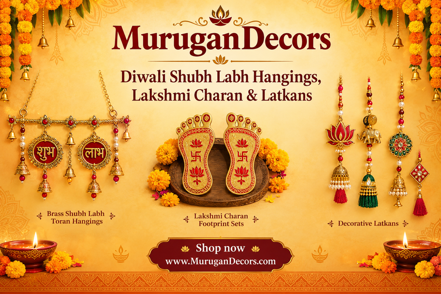 Diwali Shubh Labh Hangings, Lakshmi Charan & Latkans promotional banner