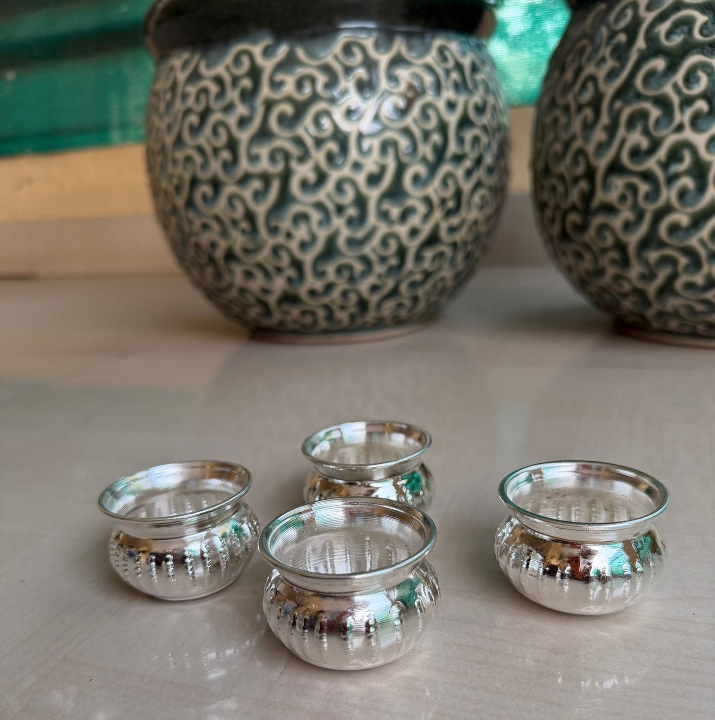 German silver prasadam bowl for housewarming pooja gifts|2inch bowls for return gifts| Favors Housewarming Gifting | Pooja Gifts– Traditional Return Gifts