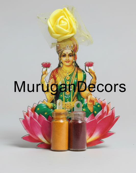 Lakshmi , Ganesha Haldi Kumkum favors for Indian Return Gifts | Housewarming-Handmade hadli kumkum Holder Pooja thali ,Return Gifts,Housewarming Gifts, Puja Favors,For Guests,wedding favor|thamboolam