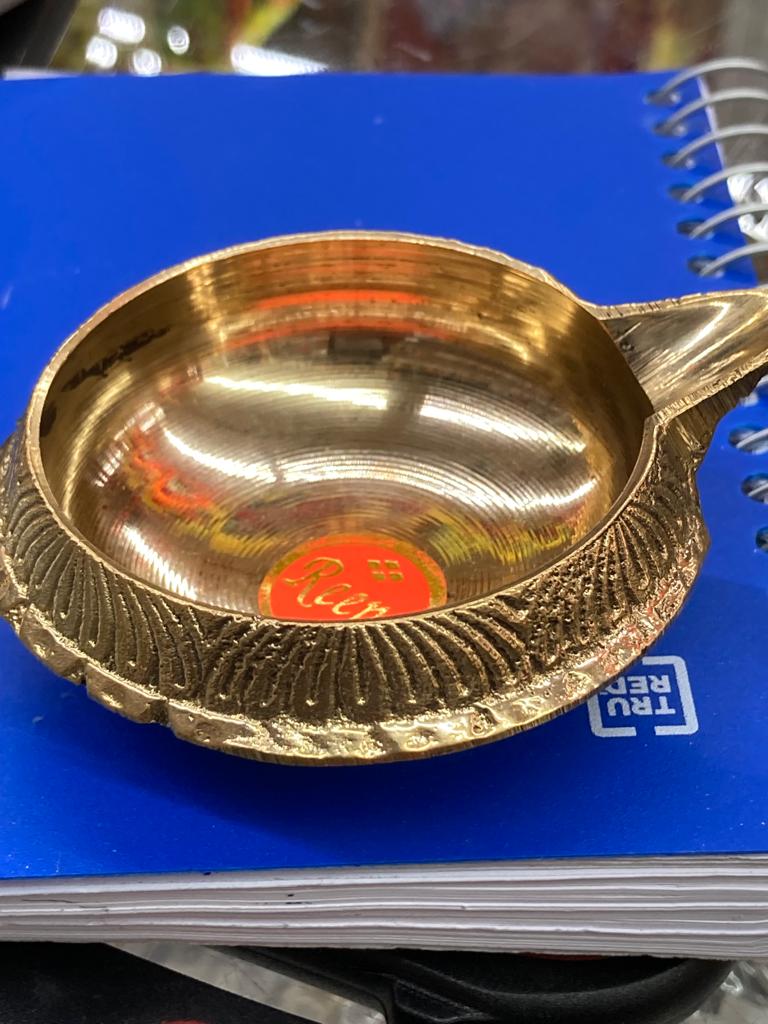 Brass Kuber Deep - 0.5 x 1.5 Inches | Brass Vilakku/ Kubera Deepam/ Kubera Lamp for Pooja|Diwali gifts|pooja favors