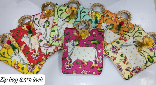Potli bags with decorative handle