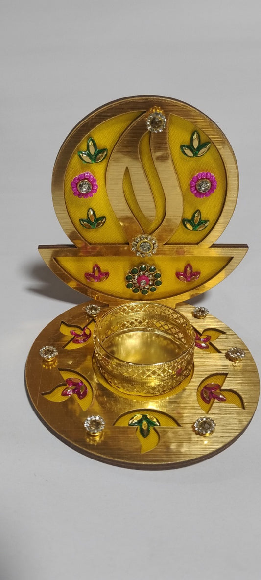 Decorated Tealight Diya Holder/Diya Stand — Diwali Return Gift  Indian Tealight Candle Holders, Diwali Candle Holder, Tea Lights Holder, Navrathri Varalaxmi, Pooja Return Gift, Housewarming