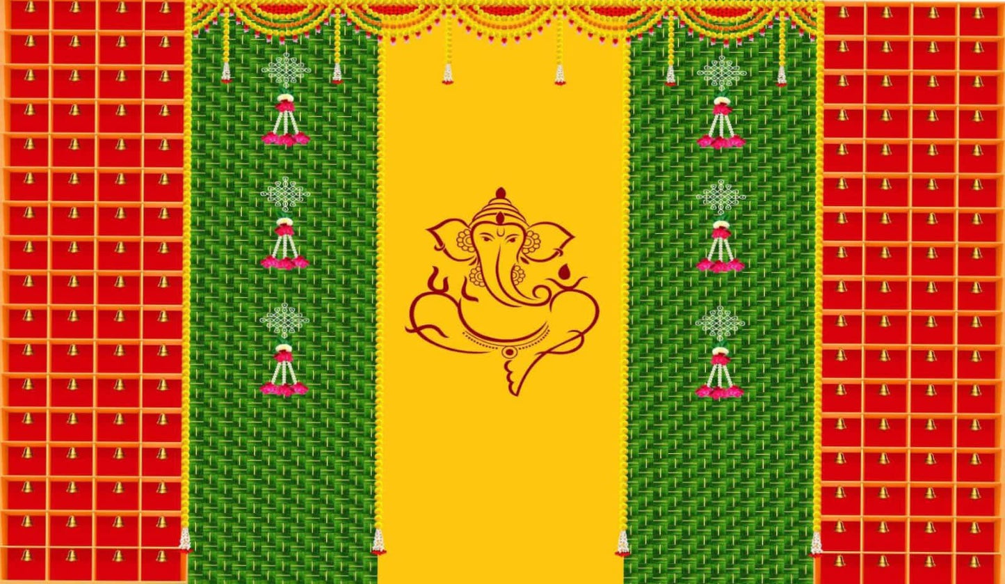 Diwali festival and housewarming backdrops Indian decorative cloth backdrop