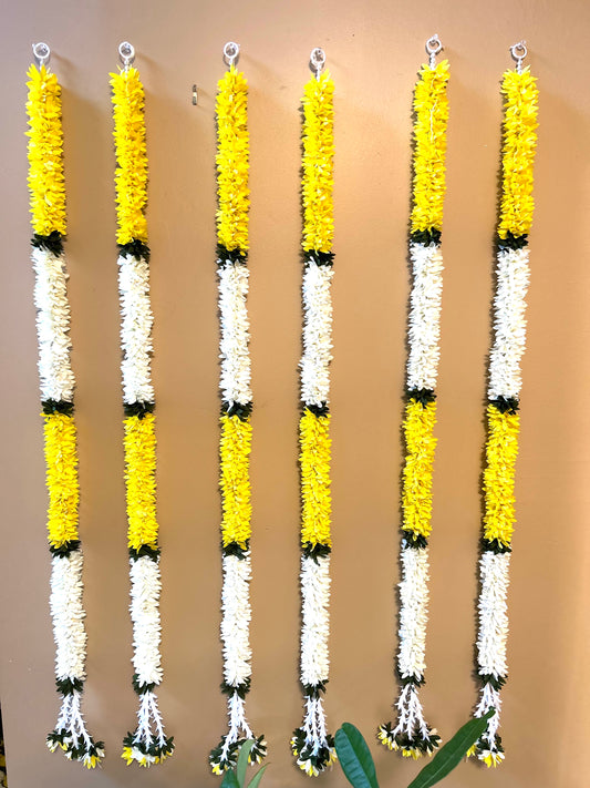 5 feet yellow Lilly garland