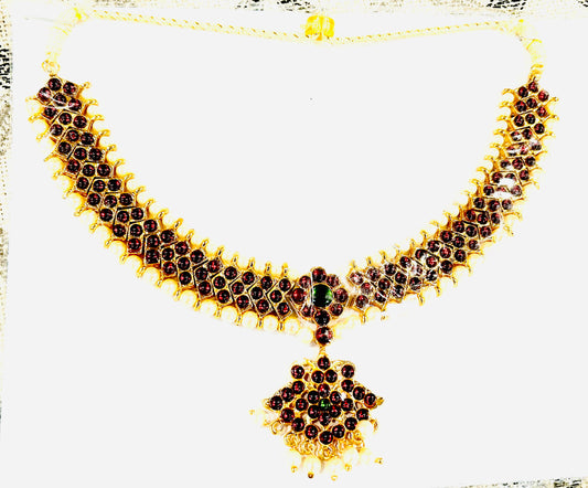 Bharatanatyam dance jewelry necklace
