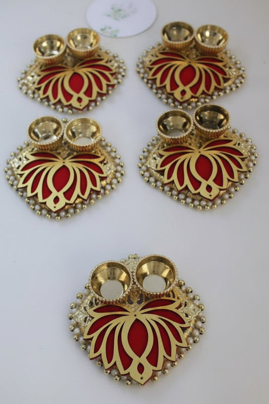 Haldi Kumkum Plate for Indian Return Gifts | Housewarming-Handmade hadli kumkum Holder Pooja thali ,Return Gifts,Housewarming Gifts, Puja Favors,christams Gift For Guests,wedding favor