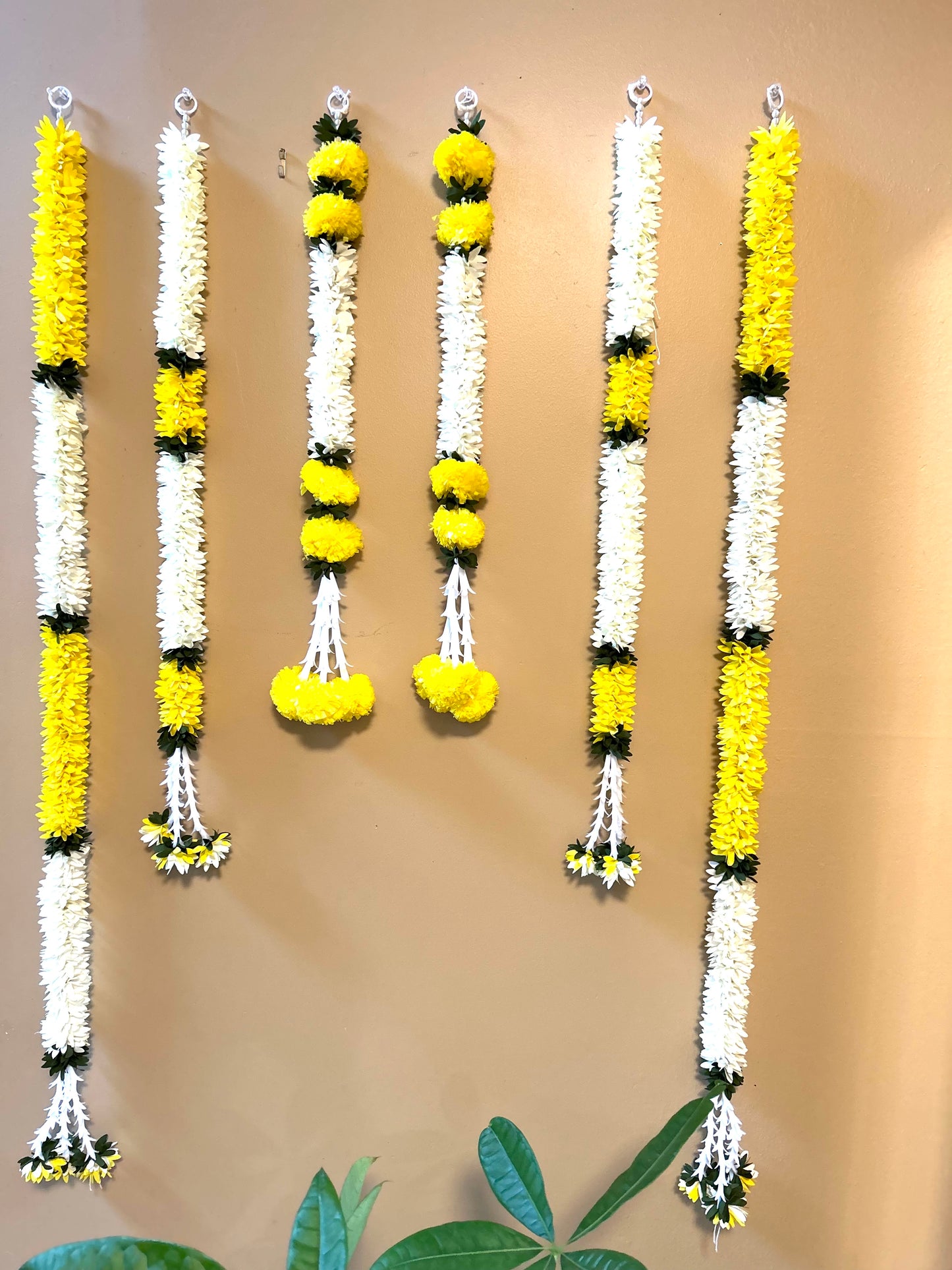 Indian garland pooja backdrop set