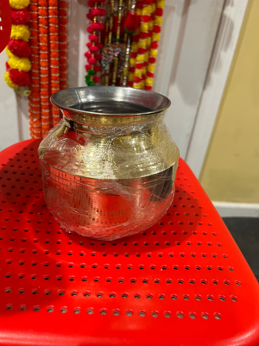 Brass Milk pot , pongal pot for housewarming pooja
