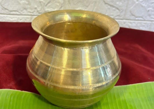 Bronze Milk pot,pongal pot for housewarming pooja|Thai Pongal pooja pot|Bronze Pongal Paanai Set, Sweet Pongal Cooking Utensils,Thai Pongal Pot with Brass Lid and Ladle