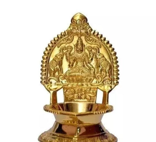 brass Lakshmi diya |brass lamp for Return Gifts|kamakshi deepam|Housewarming Gifts, Puja Favors|Kamatchi Villakku | Gajalakshmi villakku | Diya | Brass Table Diya Brass Diya Oil Puja Lamp