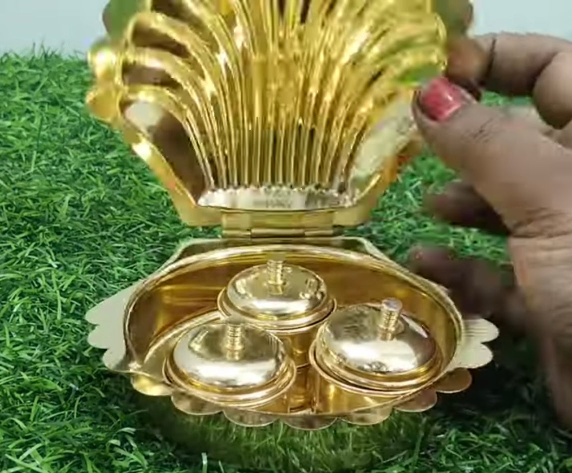 Brass kumkum Holder|Kumkum Box|Pooja thali ,Return Gifts,Housewarming Gifts, Puja Favors,christams Gift For Guests,wedding favor