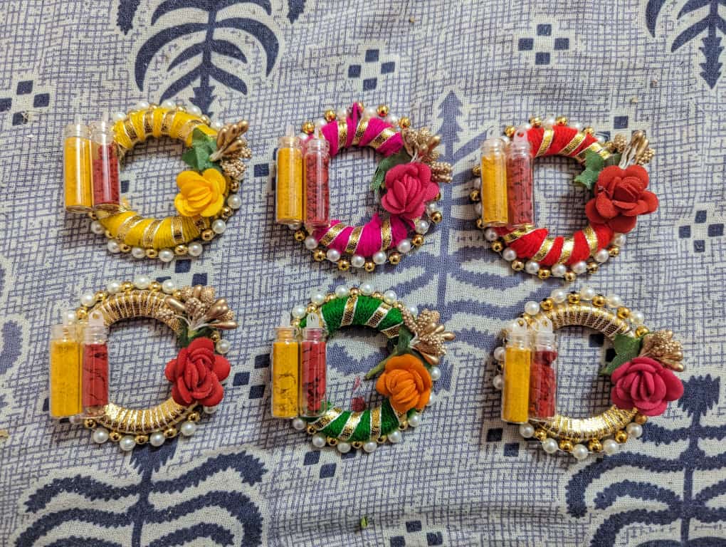 Handmade hadli kumkum Holder Pooja thali ,Return Gifts,Housewarming Gifts, Puja Favors,christams Gift For Guests,wedding favor