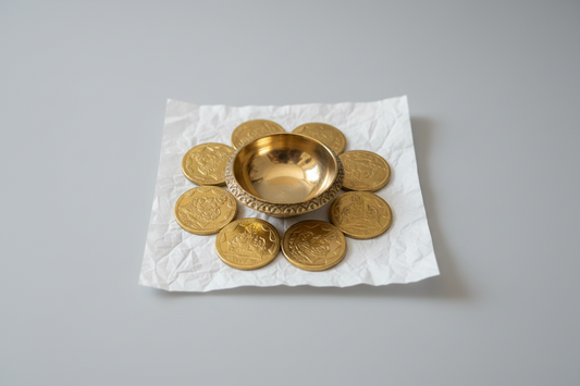 Ashtalakshmi brass Diya as return gifts