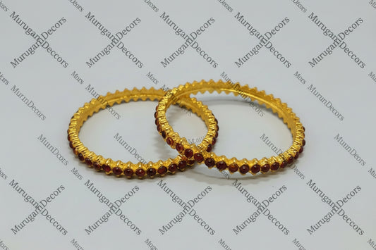 Bharathanatyam Dance Jewellery small Bangles set| single line Kemp Bharatanatyam Jewelry/ Stone & Pearl Jewelry Set For Dance|Stone Bangles set