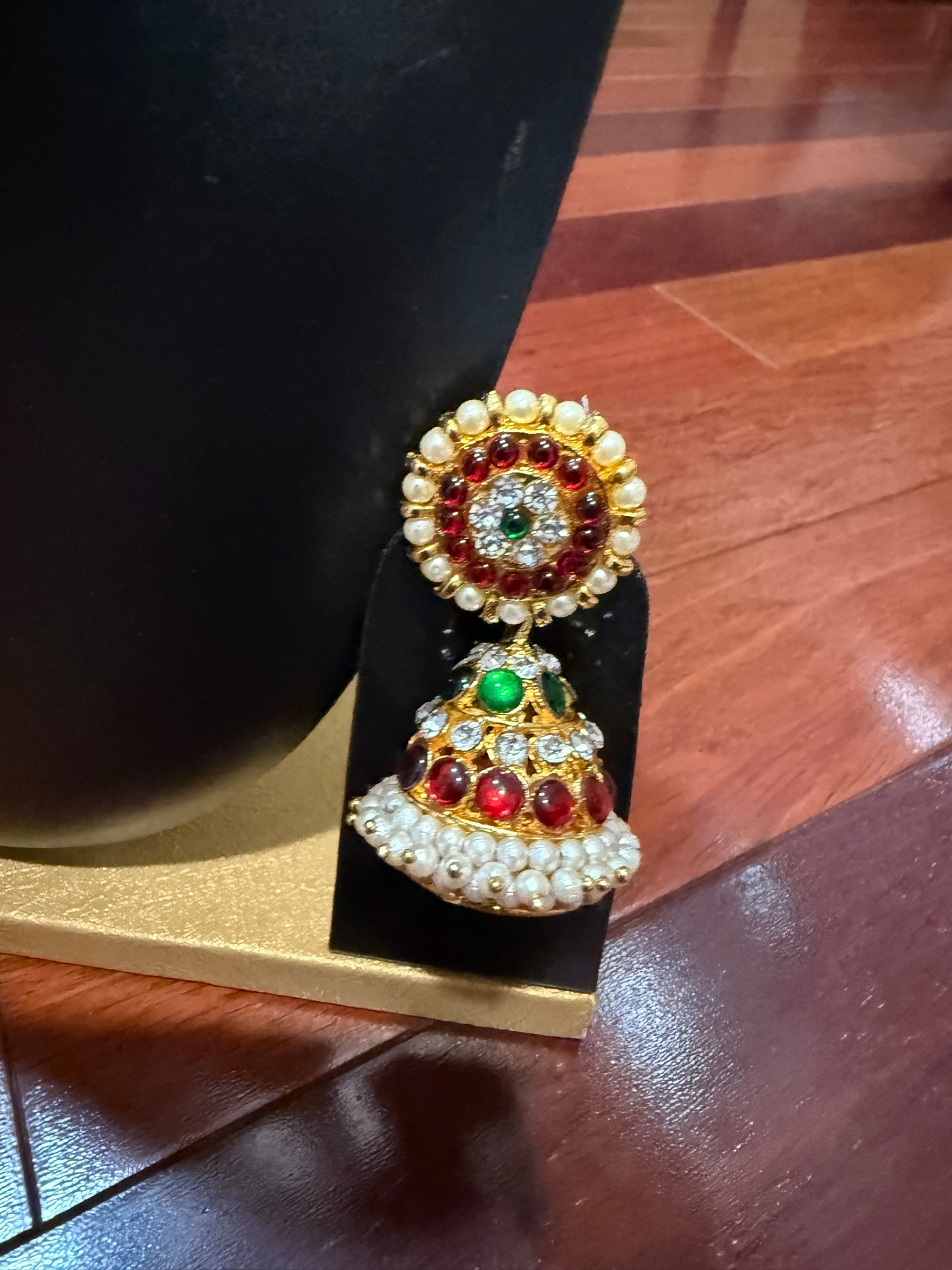 Big Kemp Temple Indian jewelry Earrings | Bharatnatyam, Kuchipudi, Engagement, Weddings, Birthdays | Classical Dance Jewelry