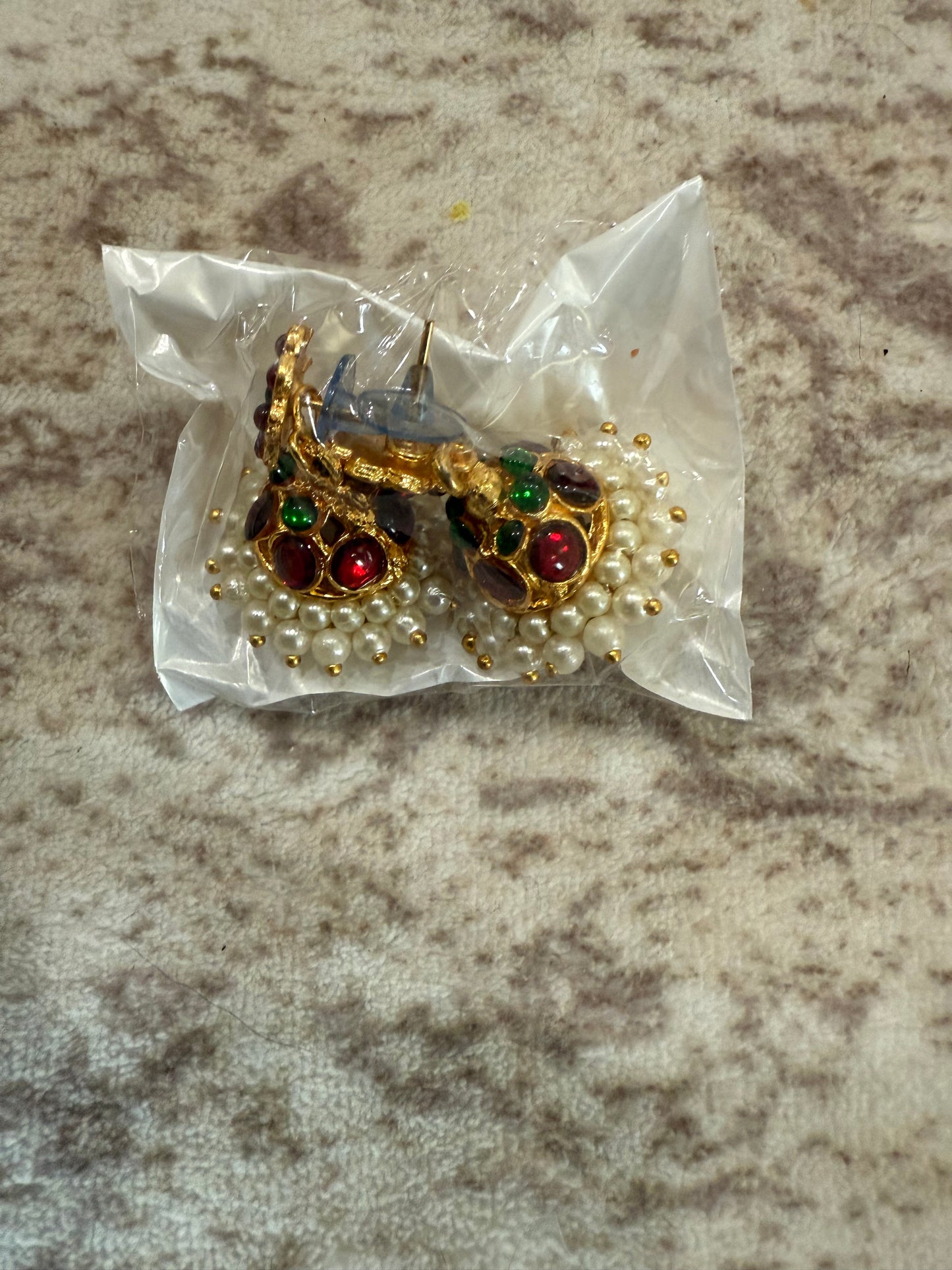 Big Kemp Temple Indian jewelry Earrings | Bharatnatyam, Kuchipudi, Engagement, Weddings, Birthdays | Classical Dance Jewelry