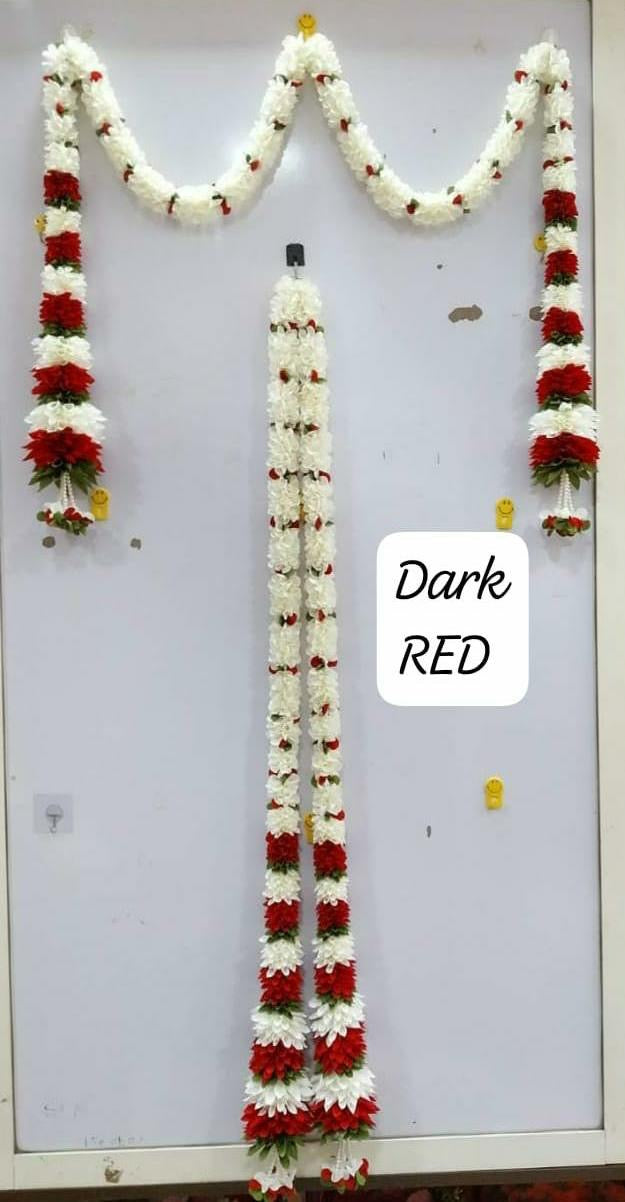 Main entry Door Toran | Handcrafted Artificial Flower Garland for Diwali, Indian Housewarming & Pooja Decor | Door Thoran Indian Decorations for Entrance / Indian Pooja Decor|Bandanwar for door