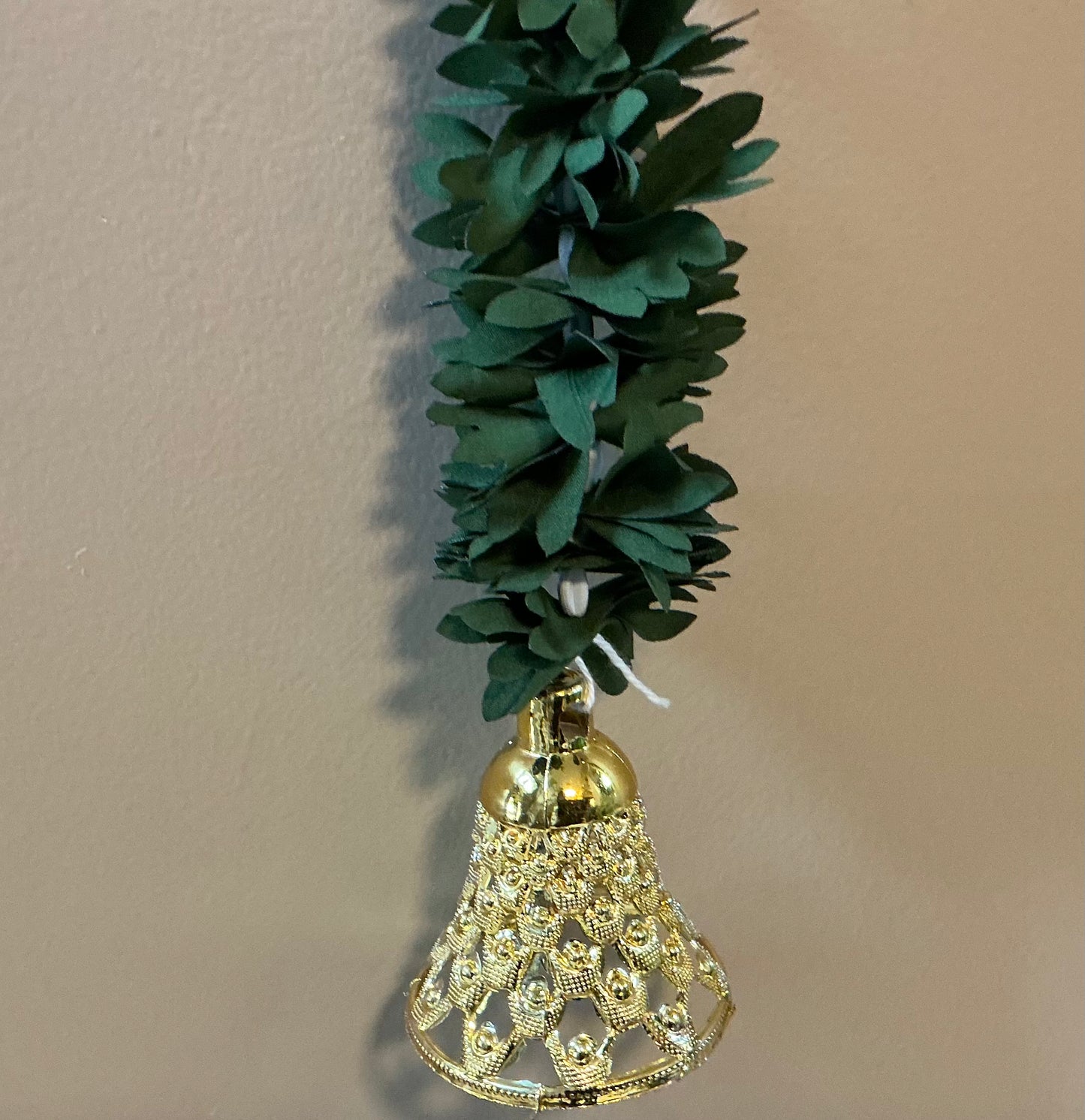 Jasmine Artificial garland with bell Decor / garland strings/ Pooja Decor / Indian Pooja Decor / Artifical Flower Decor / Flower Pooja Decor/ Ganesh Pooja Decor