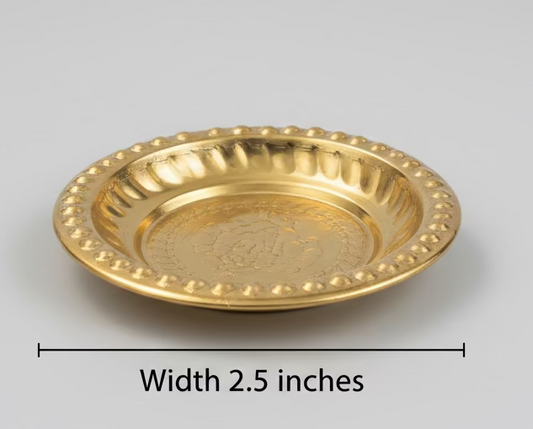 brass pooja plate with Ganesha| Diya stand|villakku manai|pooja thali| puja plate  | pooja favours | housewarming return gifts |