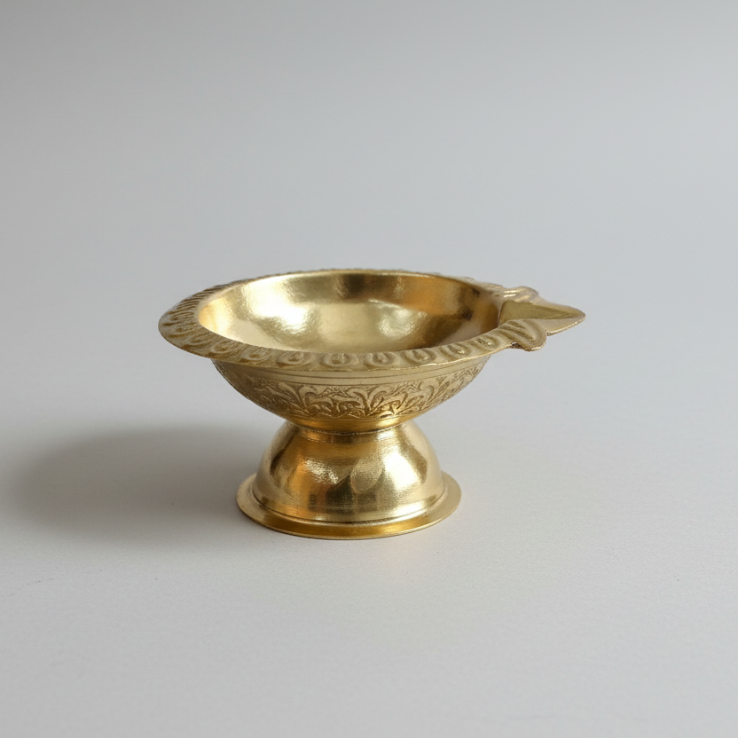 Brass diya|brass Deepam for Return Gifts,Housewarming Gifts, Puja Favors|Karthika deepam vilakku | Brass Table Diya Brass Diya Oil| Puja Lamp