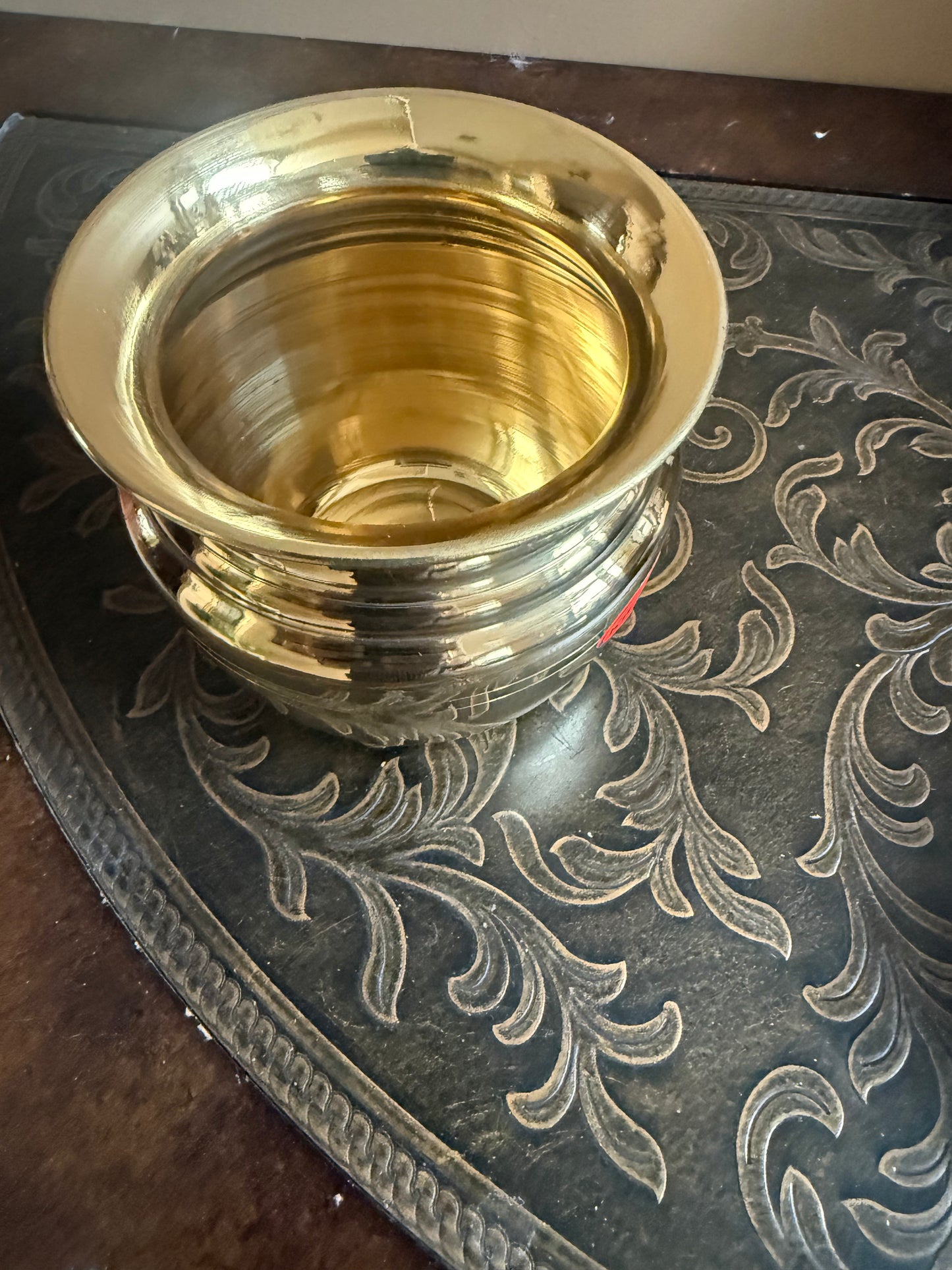 Brass Kalash / pooja kalasham / puja lota for puja rituals-Traditional Hindu Lota for Prayer – Spiritual Decor , Housewarming Gift