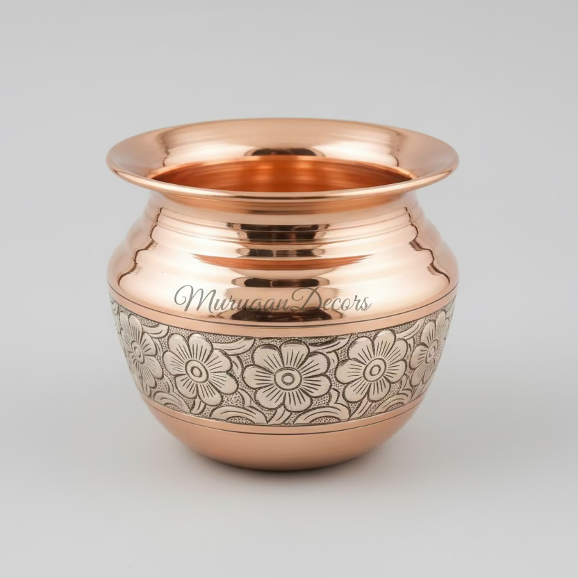 Brass Kalash / pooja kalasham / puja lota for puja rituals-Traditional Hindu Lota for Prayer – Spiritual Decor , Housewarming Gift