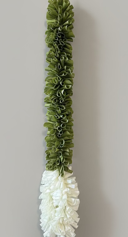 3.5 feet Green and Prink white garland |Lilly garland for housewarming decoration backdrop garlands(count-1)|Haldi decorations|wedding and diwali garlands|ganesha festival hanging decors