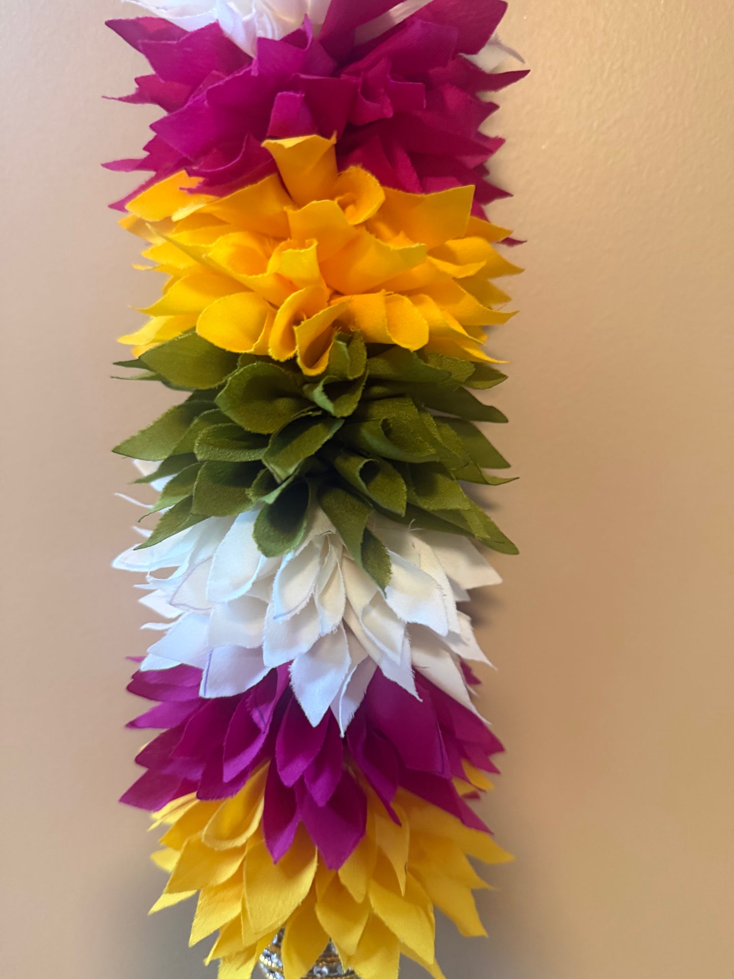 1pc Jasmine Artificial multicolor  garland Decor / StairCase hangings|garland strings/ Pooja Decor / Indian Pooja Decor / Artifical Flower Decor / Flower Pooja Decor/ Ganesh Pooja Decor